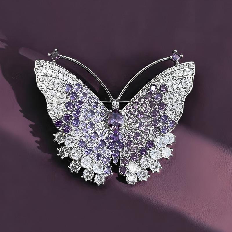 Butterfly Brooch with An Ethereal Charm, High-end Women's Exquisite and Fashionable Brooch Dress, Versatile Design Pin