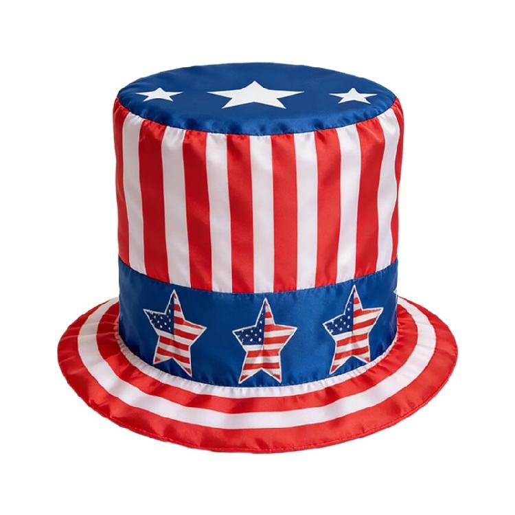 

Traditional Cloth Bucket Hat Festival Headwear For Holiday Celebration And Patriotic Occasion Event And Parades
