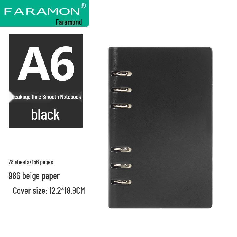 2024 A5 & B5 Loose-Leaf Business Notebook with Removable Ring Binder