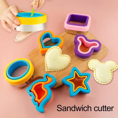 Stainless Steel Sandwich Maker Mold Cute Heart Star Round Dinosaur Shaped