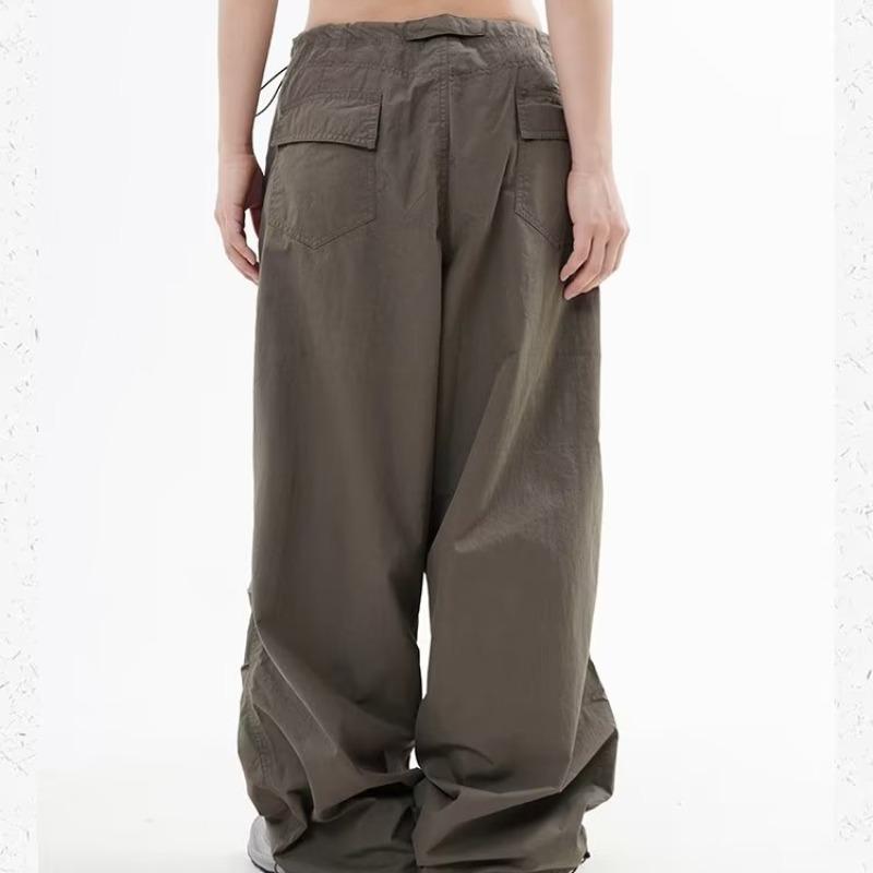 

Женский комбинезон Cross-Border Retro с высокой талией и широкими штанинами L зелёный