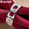 925 Sterling Silver Hollow Roman Numerals Ring Jewelry