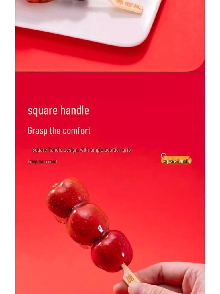 Novinka Doprava zdarma Kandované hlohové plody & Oden Speciální bambusové špejle - Jednorázové nástroje pro výrobu