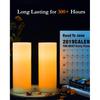 Homemory 9" X 3" Flameless Candles Battery Operated, Flickering LED Pillar Candles with Timers and 2 Remote Controls, Indoor Only, Flat Top, Ivory