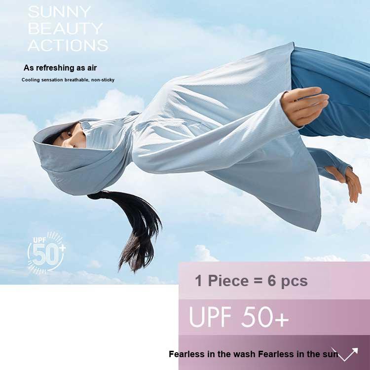 Anta City Outdoor Series Solid Color Moisture Wicking Ice Feel Hooded Jacket Women Jacket Snow-White 962227732-4