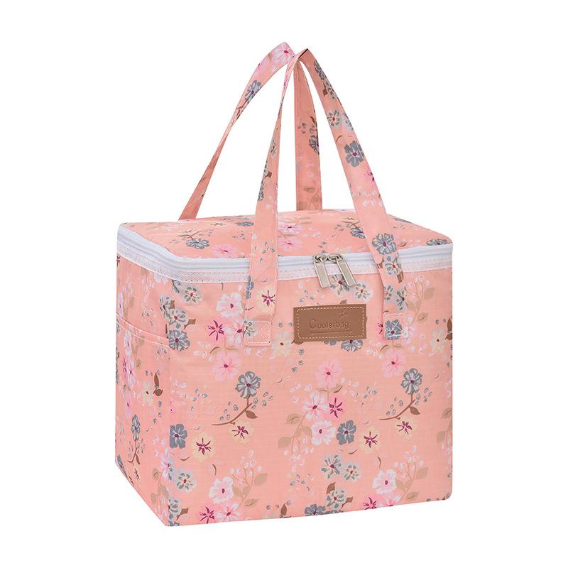 Printed Outdoor Picnic Bag Ice Pack Takeaway Insulation Pack Fresh Portable Lunch Box Bag Travel Food Storage Breakfast Bag