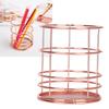 2Pcs Rose Gold Desktop Storage Basket Hollow Design Storage Container  Chopsticks Container