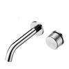 TLXT Chrome Wall-Mounted Hot & Cold Basin Faucet