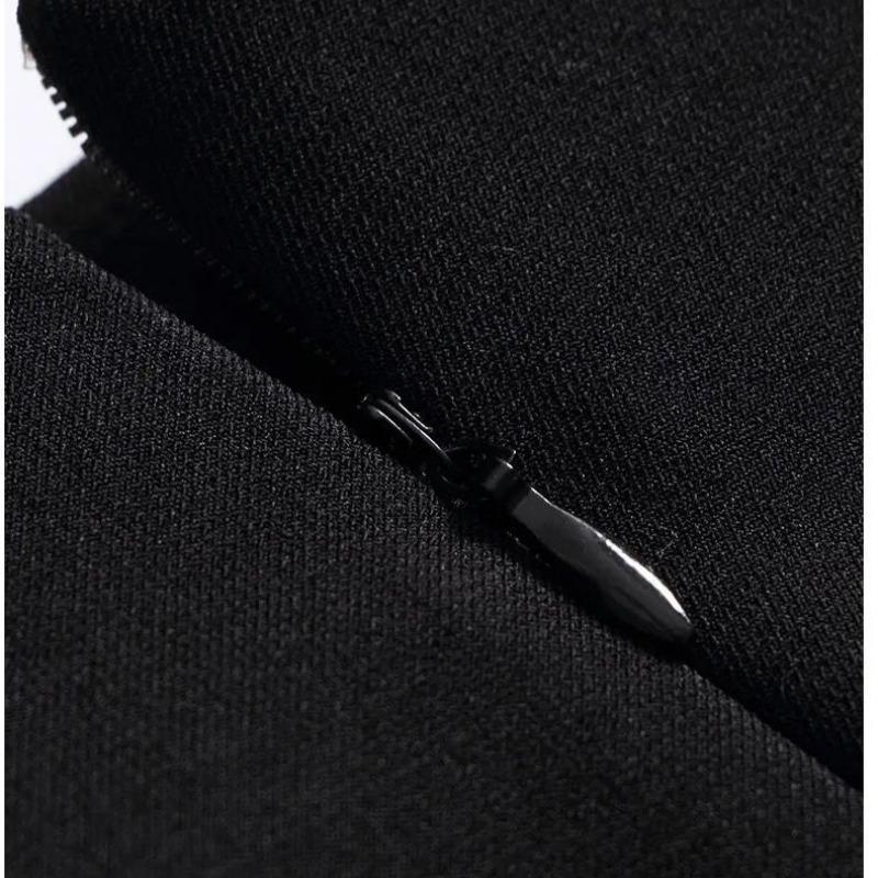 Leisure Women's Spring and Autumn 2024 New High Waist Zipper Button Pocket Straight Slim and Versatile Solid Color Radish Pants