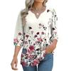 Women's 3/4 Sleeve Shirts Graphic Tees Shirts Casual Basic Tops Pullovers
