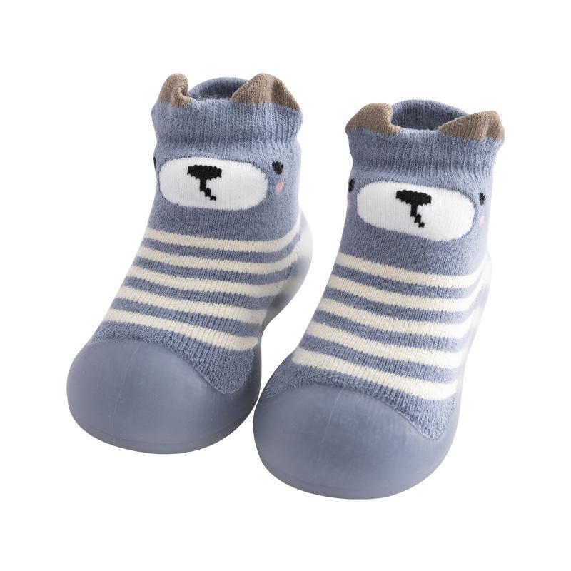 Girls and Boys' Shoes, Socks, Soft-bottomed Flat Shoes, Indoor Anti-slip Shoes, Cartoon Style