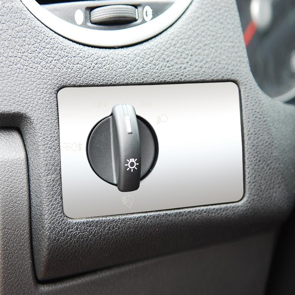 LHD Car Head Light Lamp Switch Button Panel Cover Decoration Sticker for Ford Focus 2 Mk2 Focus2 2005 - 2011 Accessories