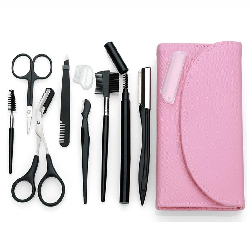 Complete Brow Grooming Set: Razor, Scissors, Tweezers, Pencil, Trimmer for Men & Women