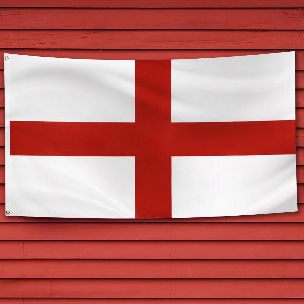 90x150cm 3x5 Ft England Flag Polyester St George Cross Flag with Grommets English National Flags Parade/Festival/Home Decoration