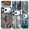 Capa Case for iPhone 17 Air 16 Pro Max 15 Plus 11 13 Mini 14 12 Back Phone Cover Maori Tribal Samoan Polynesian Print