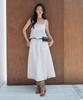 General Idea Minimal Pintuck Midi Skirt [Ivory] / Gf2Lsk522