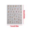Gold Rose Flowers 3D Self Adhesive Nail Art Decorations Stickers High Quality  Manicure Decals Accessories