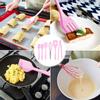 6Pcs/Set Silicone Cooking Utensil Scraper Eggs Beater Spatula Oil Brush Food Clip Kitchen Tool