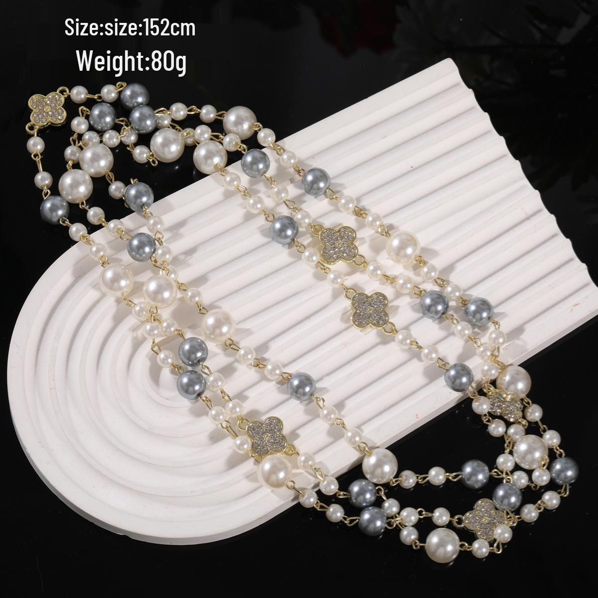 

Міжкордонний ароматний ланцюжок для светра: Корейський стиль, довге намисто, модно універсальне, високоякісний сплав, стійке до вицвітання