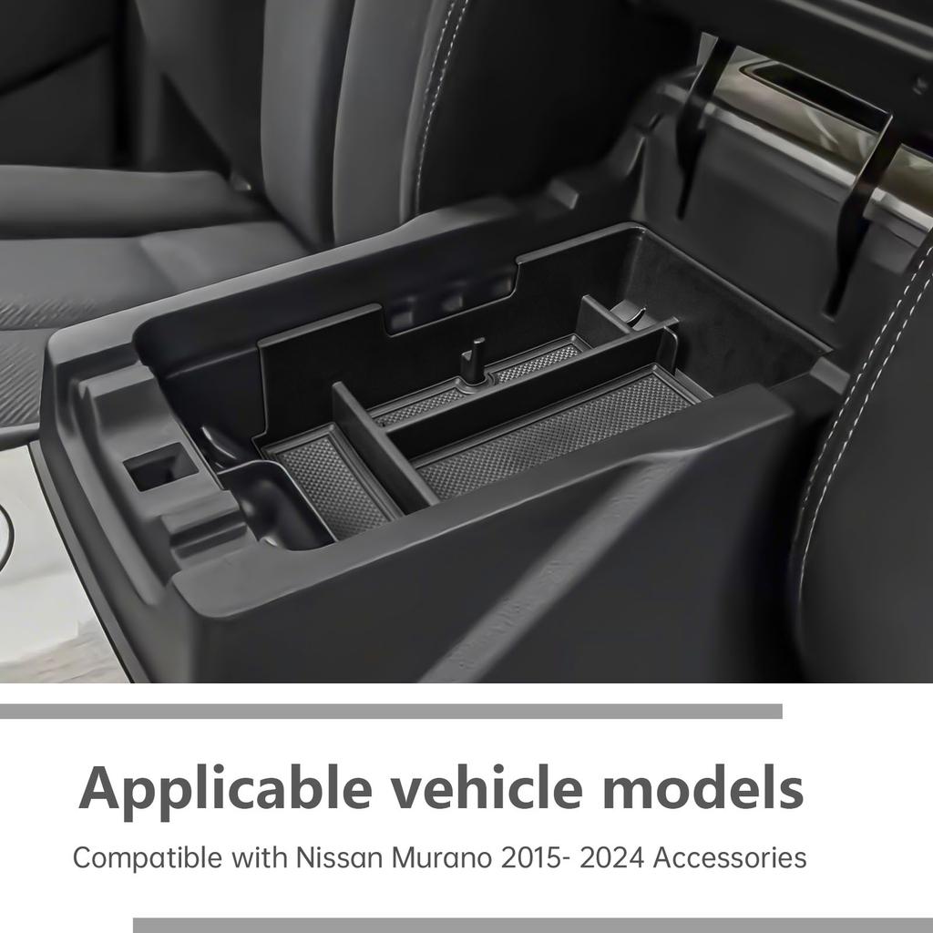 Sixthsmoy For Nissan Murano 2025-2025 Center Console Tray Accessories Armrest Storage Organizer Car Secondary Storage Box Tray