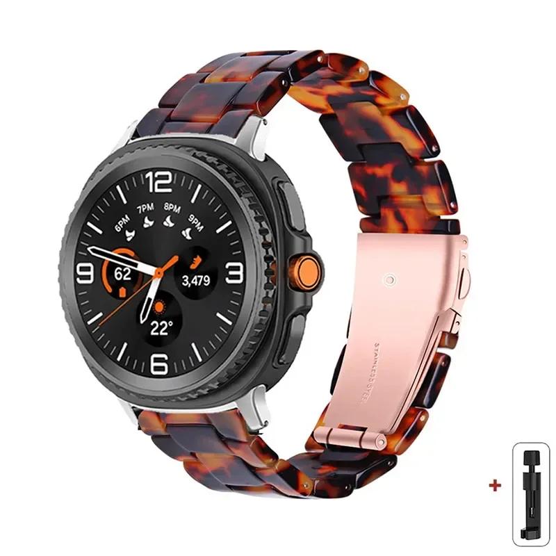 

Resin Band for Samsung Galaxy Watch 8 40 44MM/8Classic 46mmTransparent Strap Women Bracelet for galaxy Ultra 2025/7 47mm Correa for galaxy ultra47mm