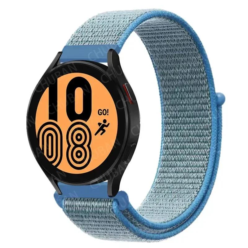20mm/22mm Nylon Loop For Samsung Galaxy Watch 7/6/4/Classic/3/5/pro/Active 2 Sport Breathable Band Huawei Watch GT 4-3-2e Strap