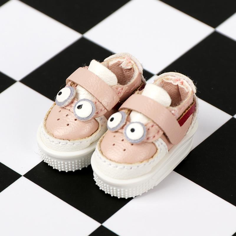 

Beautiful 1 Pair of OB11 Doll Baby Shoes Big Eyes Cartoon Anime Cute Sneakers 1/12 Bjd Doll Shoes Decoration Detachable Doll PVC Material OB11