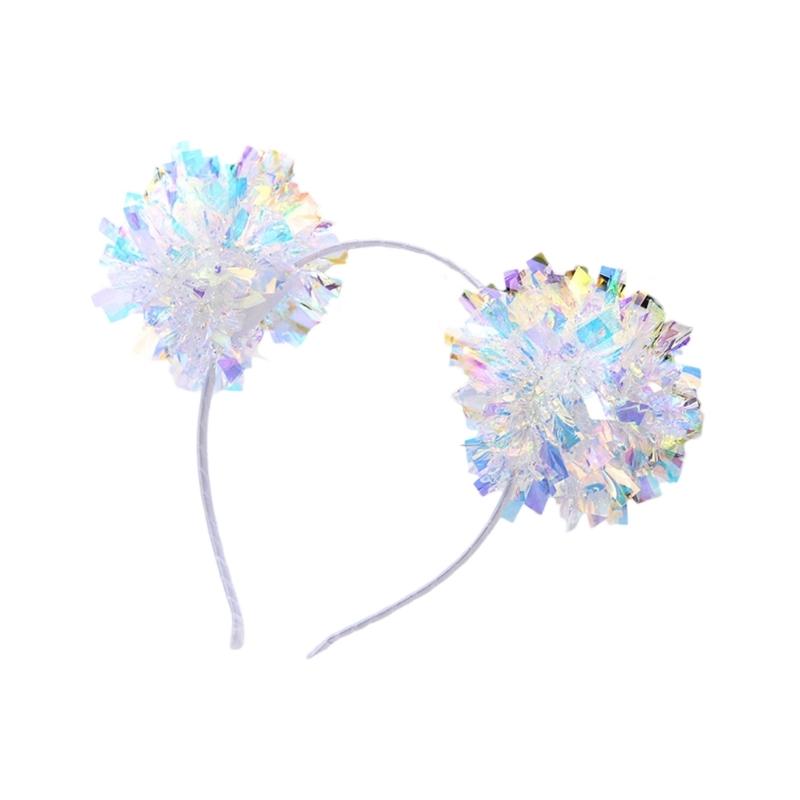 Sparkling Golds Sequins Headbands New Year Headpiece Festives Party Headwear for Christmas Cosplay and Birthday Parties