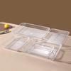 Transparent Acrylic Rectangular Food Display Tray