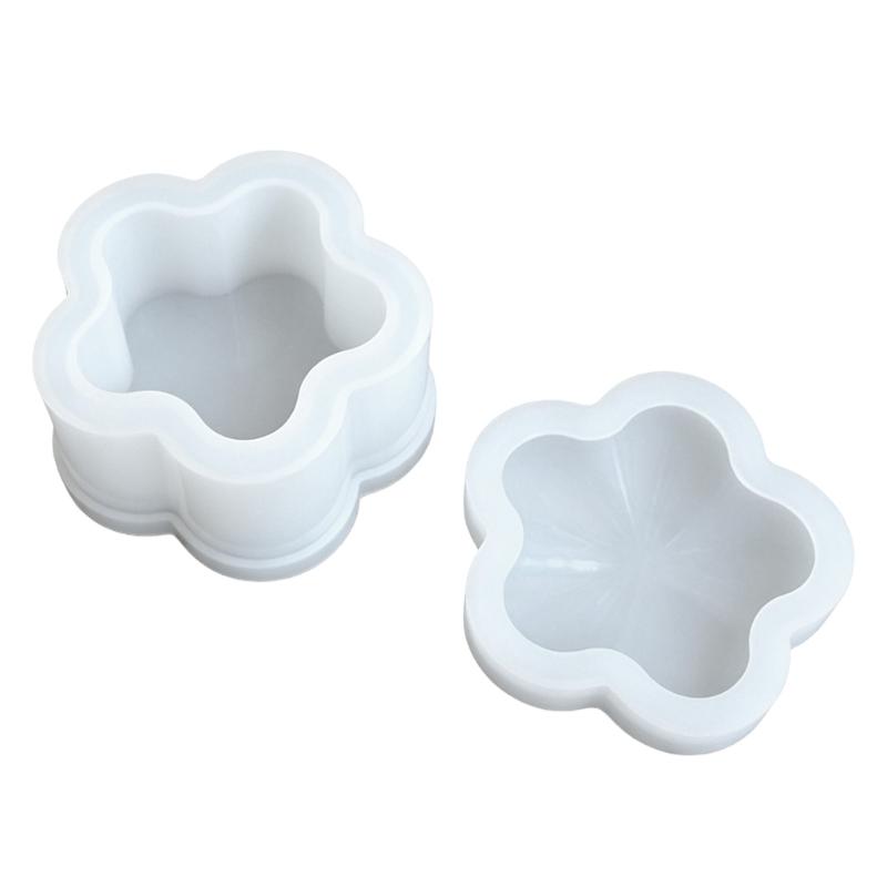 Practical Silicone Bowl Mold Handmade Crafting Molds Various Shape Silicone Texture for Resin Candle and Plaster