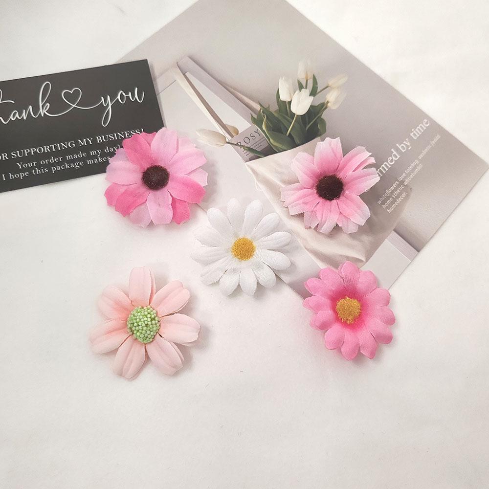 5pc European and American Daisy Flower Hair Side Clips Hairpin for Women Girls Korean Photo Vacation Headwear Hair Accessories