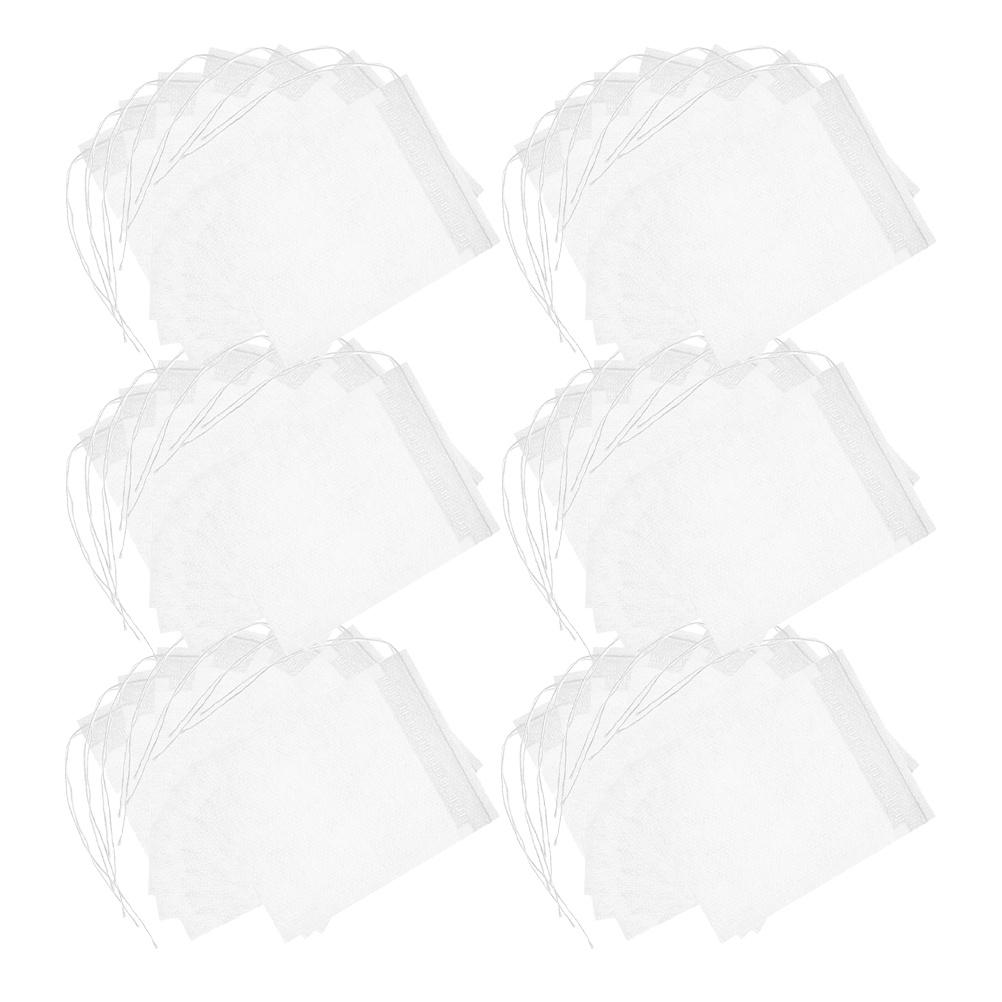 100Pcs Tea Filter Bags Disposable Drawstring Loose Leaf Tea Bag Strainer for Coffee Herbal Powder Infuser Sachet