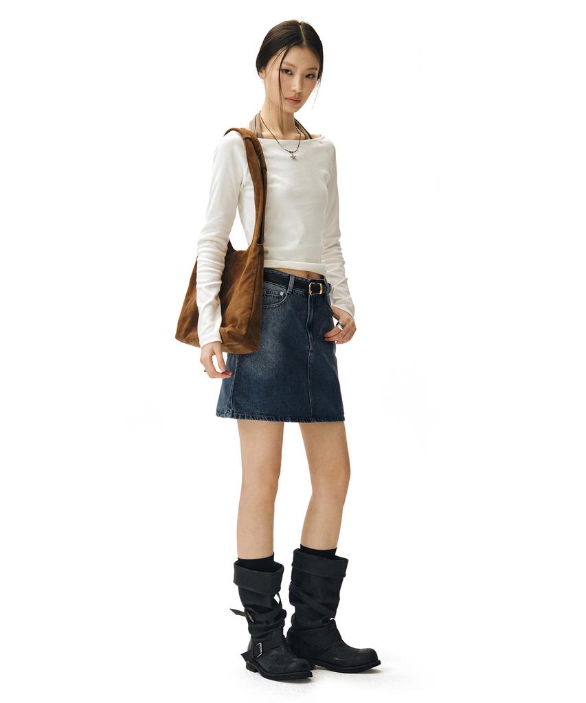 Deketeuumeon Signature Mini Skirt Dcsk001Bluea