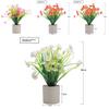 Artificial Plant Decor With Plastic Craft For Home Office And Indoor Spaces