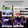 2RCA to 6.35mm AUXs Cable, 6.35mm 1/4 to 2RCA Male Headphone Adapter Y Splitter Stereo Sound Cord for Tablets