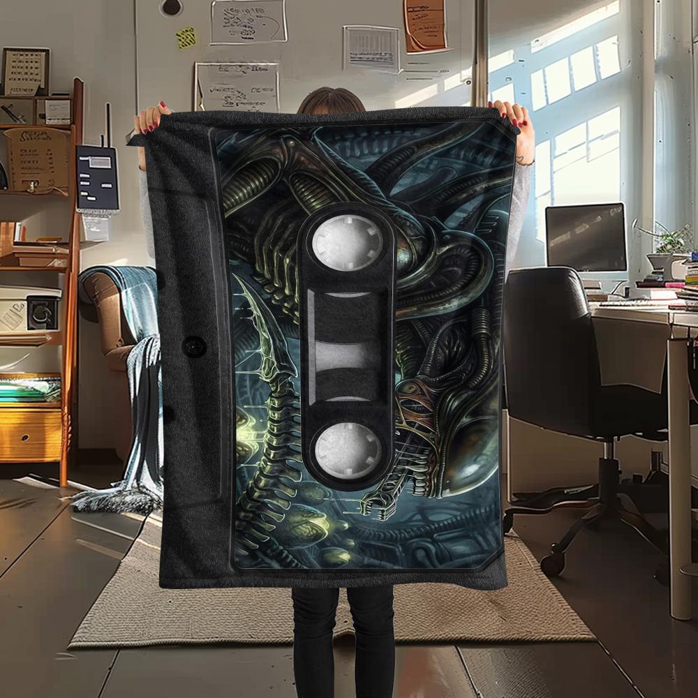 Alien and Supernatural Print Flannel Blanket,High quality Comfortable for All Seasons,Home Decor,Warmth and Comfort,Perfect for Christmas Gifts