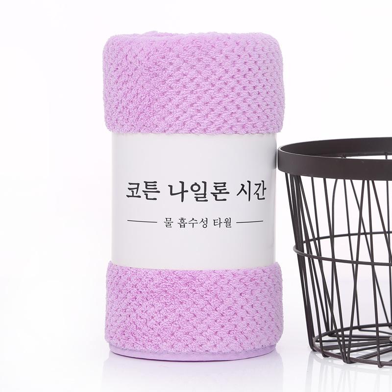 

Очень большой однотонный вафельный банный набор из кораллового флиса с толстыми краями 140*70 cm