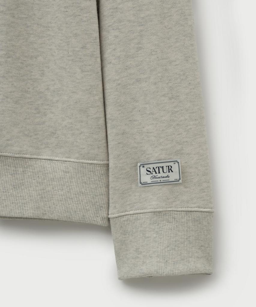 Seteo Angel Graphic Sweatshirt Melange Ivory