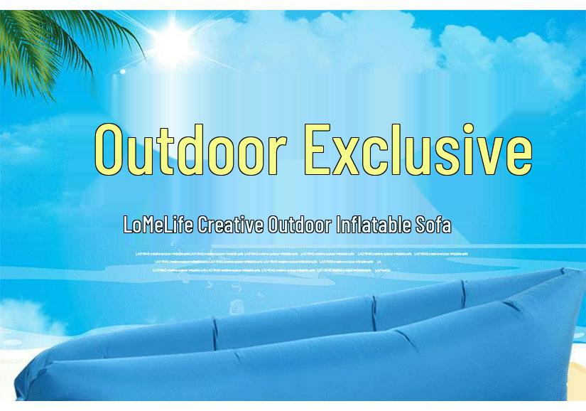 Inflatable Double Seat Recliner: Portable Sofa for Outdoor Camping and Music Festivals