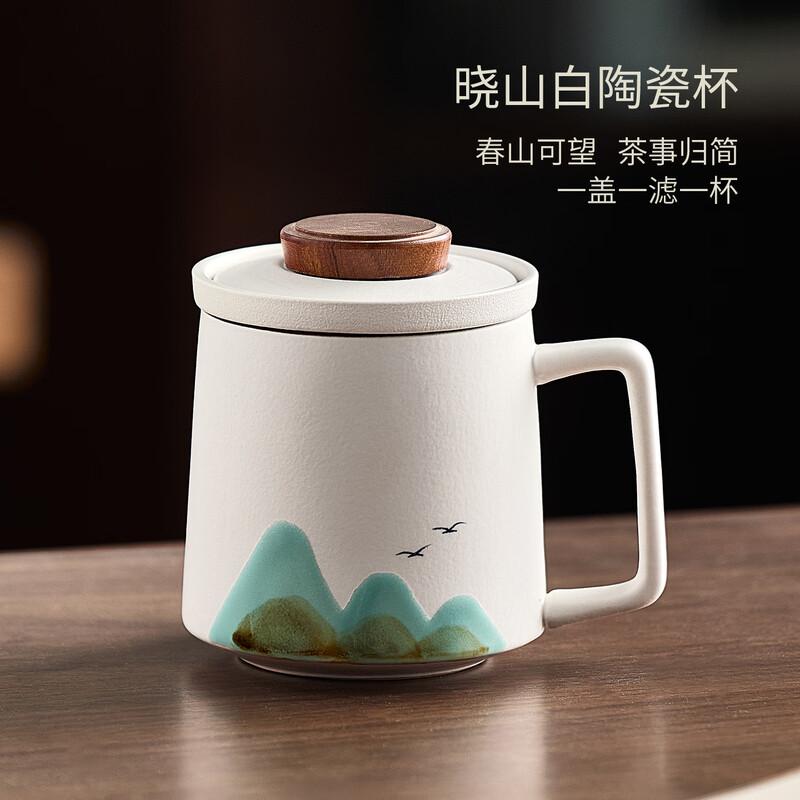 Japanese Style Ceramic Tea Mug with Infuser