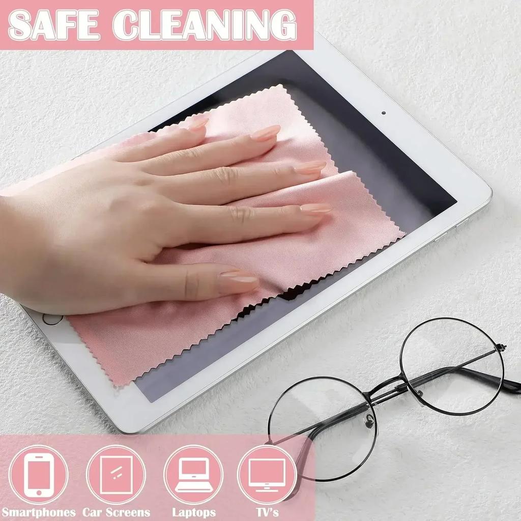 1/200pcs Chamois Glasses Cleaner Microfiber Cleaning Cloth for Glasses Cloth Len Phone Screen Cleaning Wipes Wholesale
