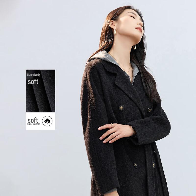 HSTYLE Premium Double-Faced Wool Belted Coat