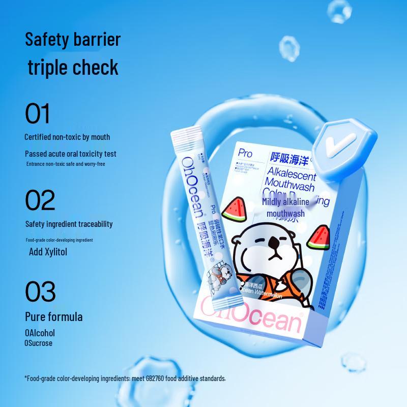 Breathing Ocean Kids' Plaque Disclosing Mouthwash