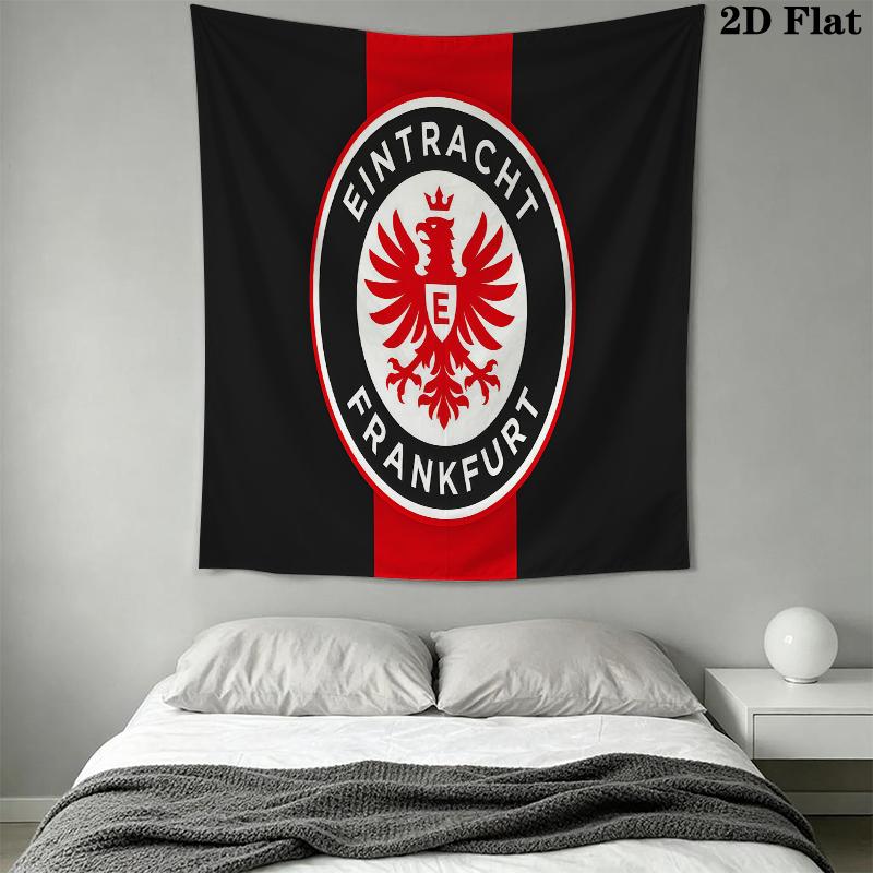 Eintracht Frankfurt Wall Tapestry Aesthetic Wall Hanging Printed Fabric Blanket Decorative Tapestries for Bedroom Living Room Home Decor