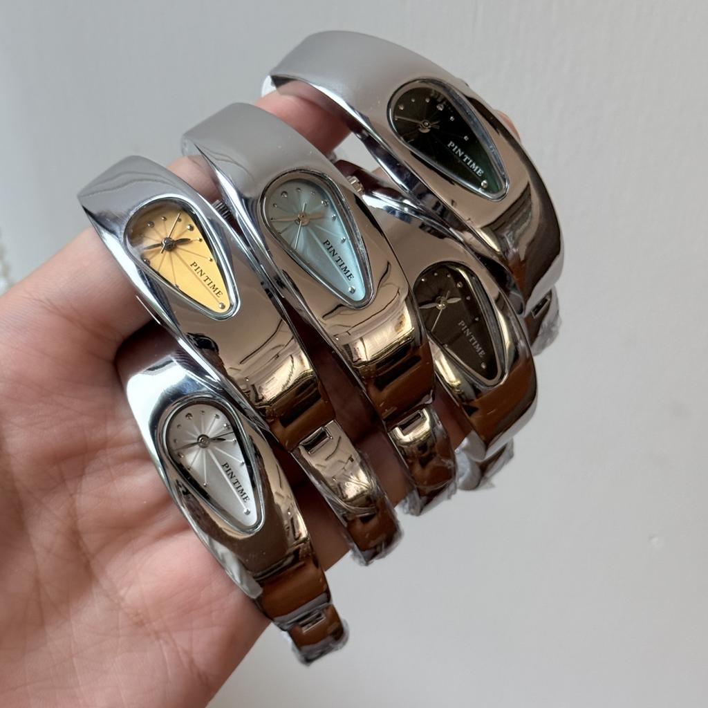 Y2K Armbanduhr in Tropfenform Armbanduhr Damen Paar Leichter Luxus Älteres Gefühl Antiker Stil Geschenk Damen Quarz-Armbanduhr