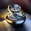 5Colors Solar Powered Rotation Solar Aromatherapy Car Air Freshener Suspended Planet Fragrance Auto Aroma Diffuser Car Ornaments