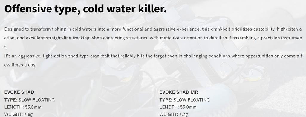 Deps Evoke Shad 55mm 7.8 Gramm Schwimmender Köder 04 (9042)