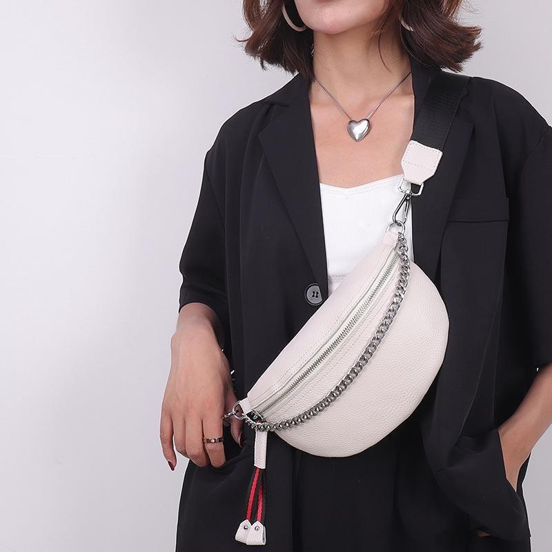 Women Saddle Bags Fashion New Leather Breast Bag High Quality Fanny Pack