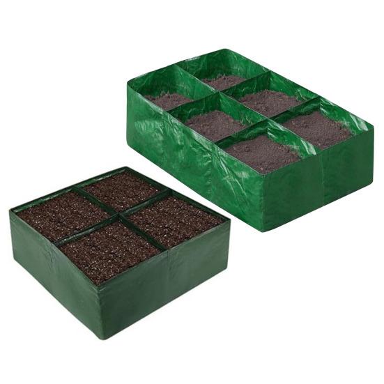 Více mřížek Pěstební vak PE Vyvýšený záhon na zahradu Vak na pěstování brambor Obdélník