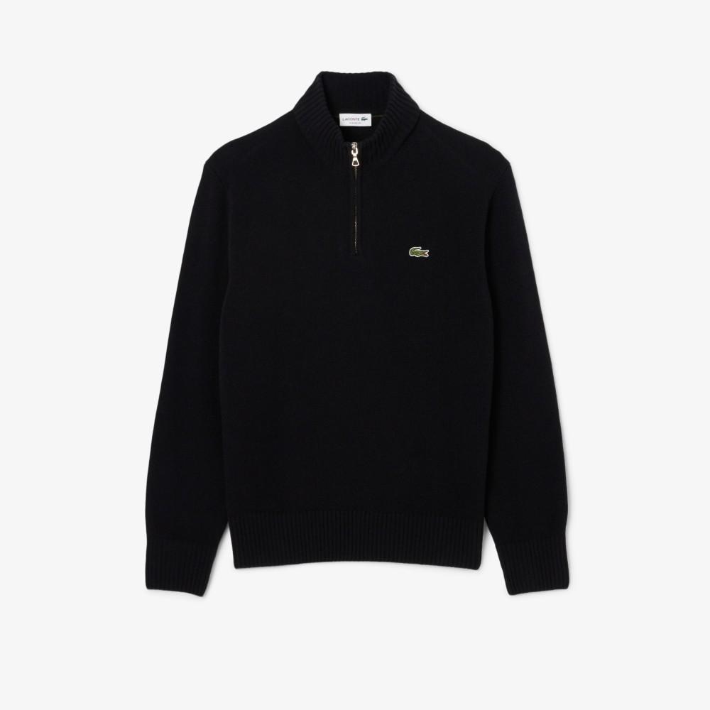 [lacoste] Men's Wool Blend Half-Zip Sweater AH3052-55N031